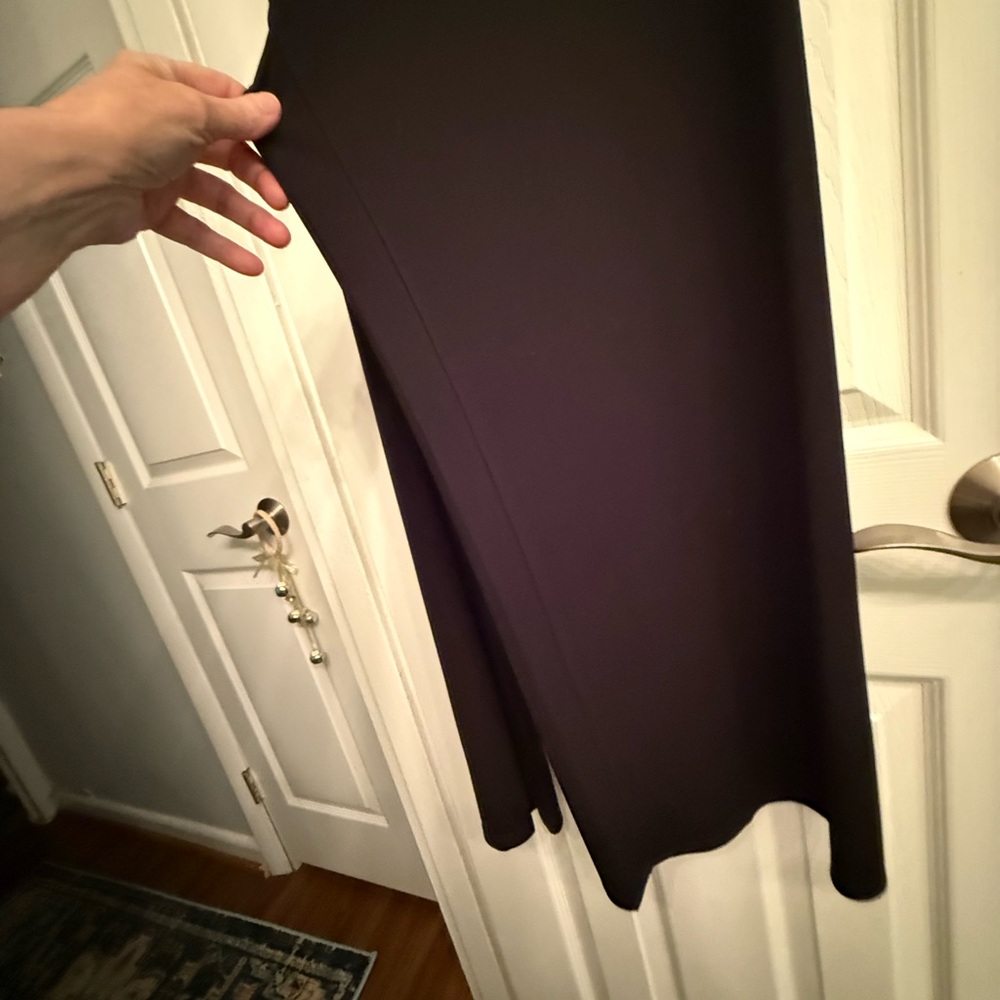 Donna Karan Black Wide Leg Pants - Picture 4 of 5